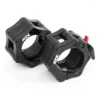 Pack ATX - Barre de musculation olympique 220 cm chromée avec colliers de serrage et 107.5 kg de poids