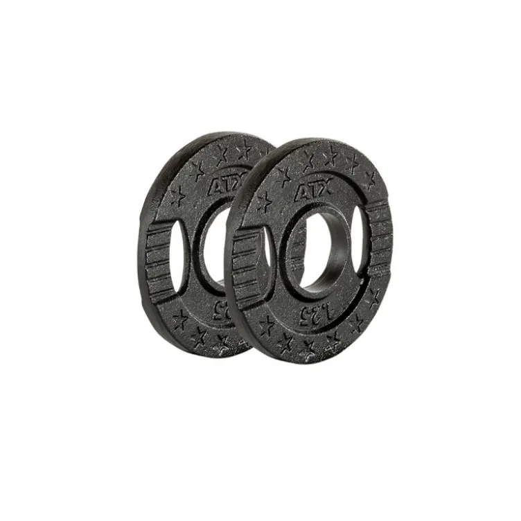 Pack ATX - Barre de musculation olympique 220 cm chromée avec colliers de serrage et 107.5 kg de poids
