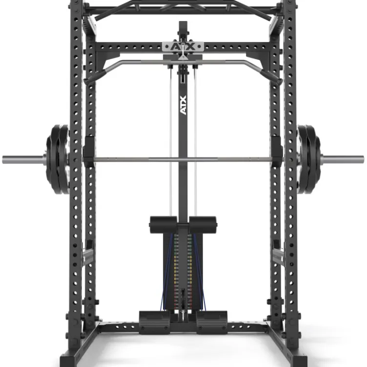 Pack ATX power rack à squat série 600 avec poulie à charge guidée 115 kg - Deux modèles avec hauteurs différentes