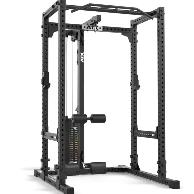Pack ATX power rack à squat série 600 avec poulie à charge guidée 115 kg - Deux modèles avec hauteurs différentes