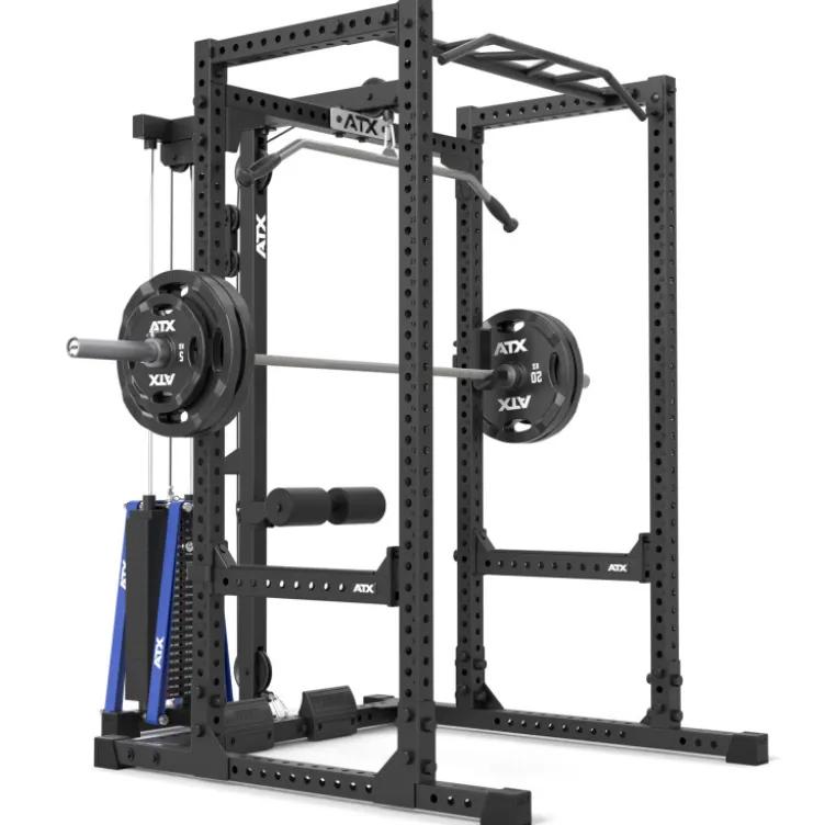 Pack ATX power rack à squat série 600 avec poulie à charge guidée 115 kg - Deux modèles avec hauteurs différentes