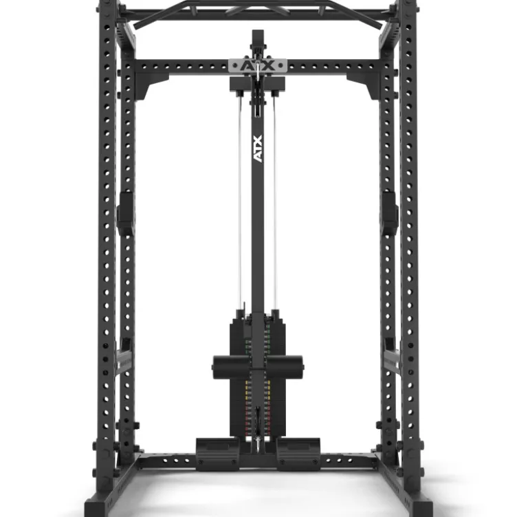 Pack ATX power rack à squat série 600 avec poulie à charge guidée 115 kg - Deux modèles avec hauteurs différentes