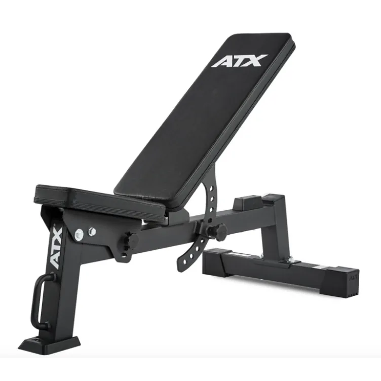 Pack ATX Rack compact 195 cm avec banc de musculation et kit de poids + barres olympiques