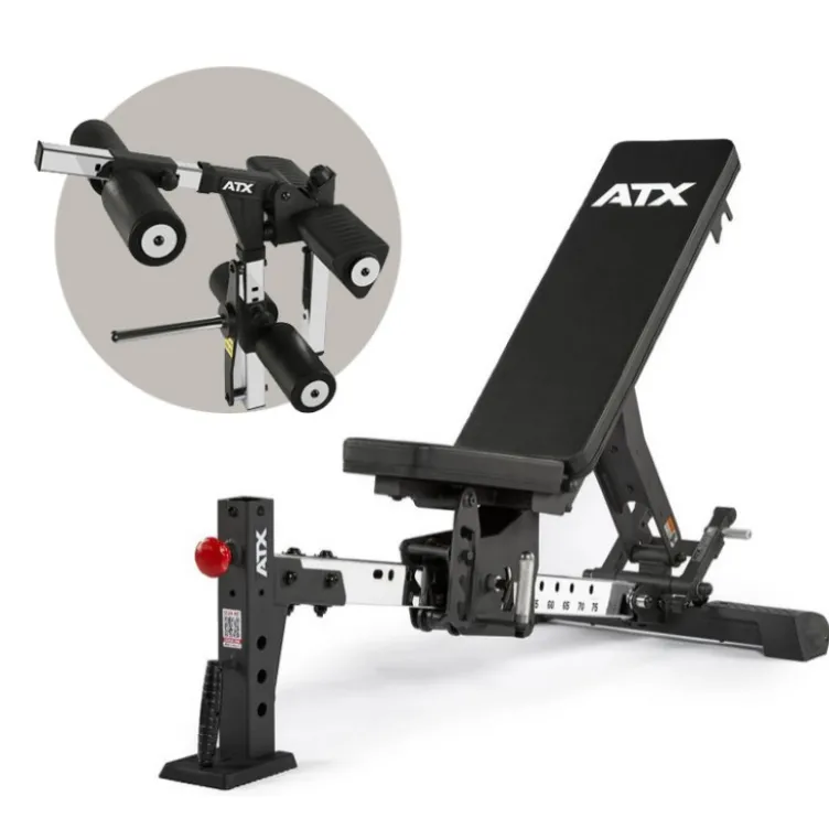 Pack Banc de musculation ATX multipositions inclinable + option leg