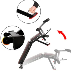 PACK Banc de musculation réglable 300 kg + option leg curl / extension