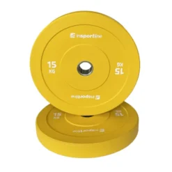 Pack de 150 kg de disques de poids bumper plates en caoutchouc de 5 à 25 kg avec code couleur