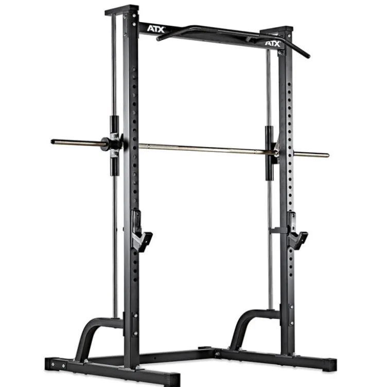 Pack de musculation ATX avec station multipresse et banc de musculation réglable - Set de disques de poids 125 kg inclus