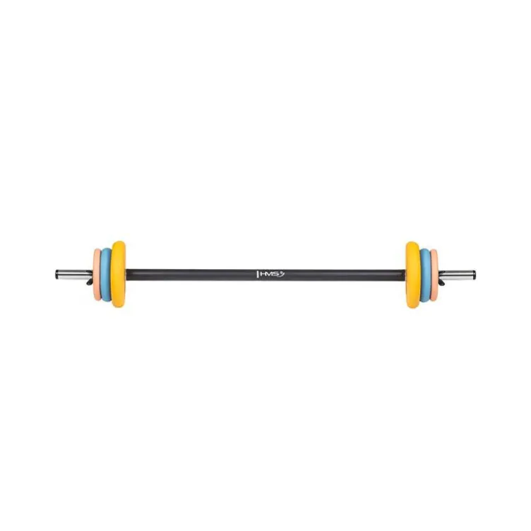 Pack de musculation complet avec barre et disques de poids 17,5 kg