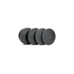 Pack de poids bumper plates 100 kg pour séances de powerlifting