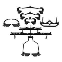 Pack de 8 poignées de tirage ergonomique pour entraînement à la poulie