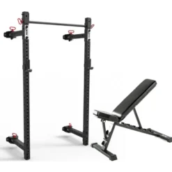 PACK homegym avec half rack pliant et banc de musculation ATX (3 modèles au choix)