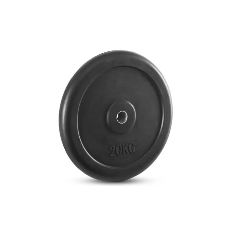 Pack 100 kg de disques de poids standards économique en caoutchouc de haute qualité