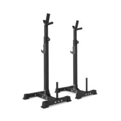 Paire de chandelles de musculation ultra robustes en acier avec capacité de charge 300 kg