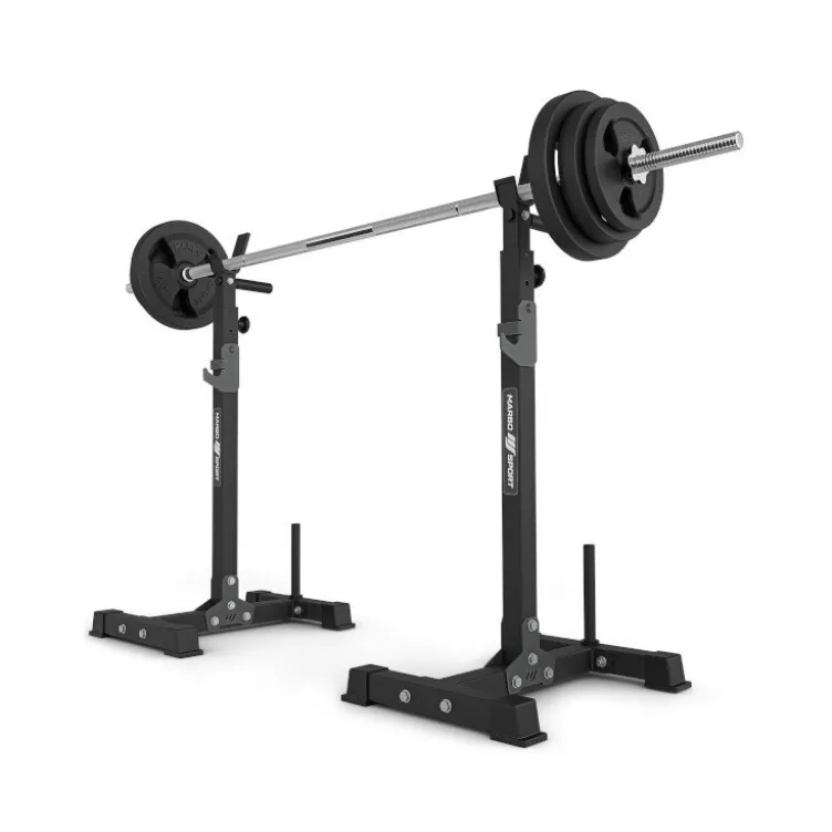 Paire de chandelles de musculation ultra robustes en acier avec capacité de charge 300 kg