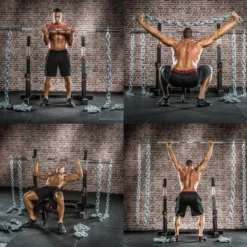 Paire de chaînes de lest de musculation en métal 16/24/32 kg