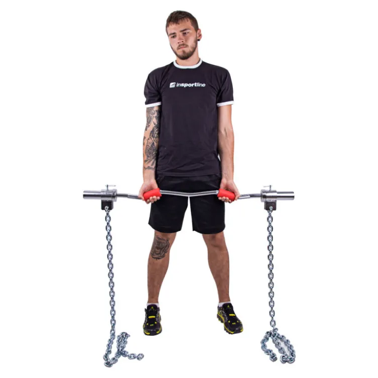 Paire de chaînes lestées d'haltérophilie en acier de haute qualité - 2 x 20 kg