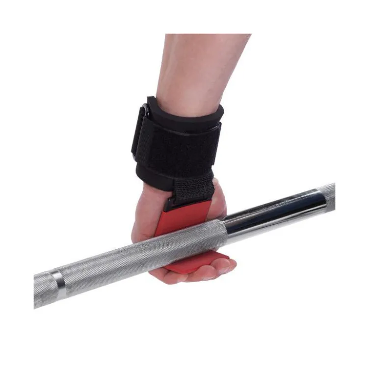 Paire de crochets de tirage pour exercices de soulevé de terre et de rowing avec fermeture velcro