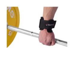 Paire de crochets de tirage pour exercices de soulevé de terre et de rowing avec fermeture velcro