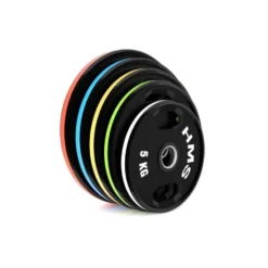 Paire de disques de poids olympiques à poignées de 5 à 25 kg pour exercices de musculation