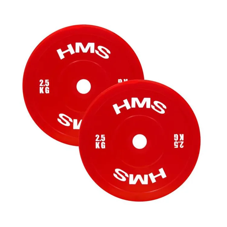 Paire de disques de précision pour exercices de musculation - 1,5 kg à 5 kg