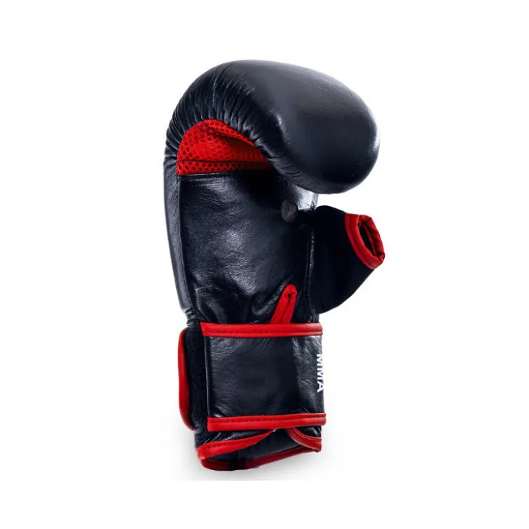 Paire de gants de boxe de haute qualité 100 % cuir - Ouverture au niveau du pouce