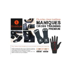 Paire de maniques pour entraînement de cross training et confort de prise en main