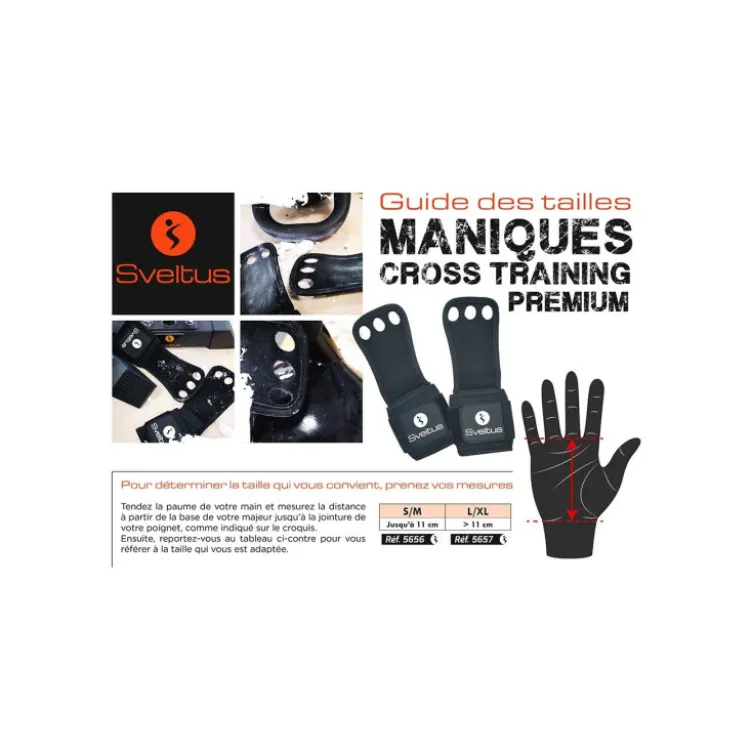 Paire de maniques pour entraînement de cross training et confort de prise en main