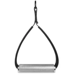 Paire de poignées en aluminium moleté pour exercices de tirage à la poulie de marque ATX