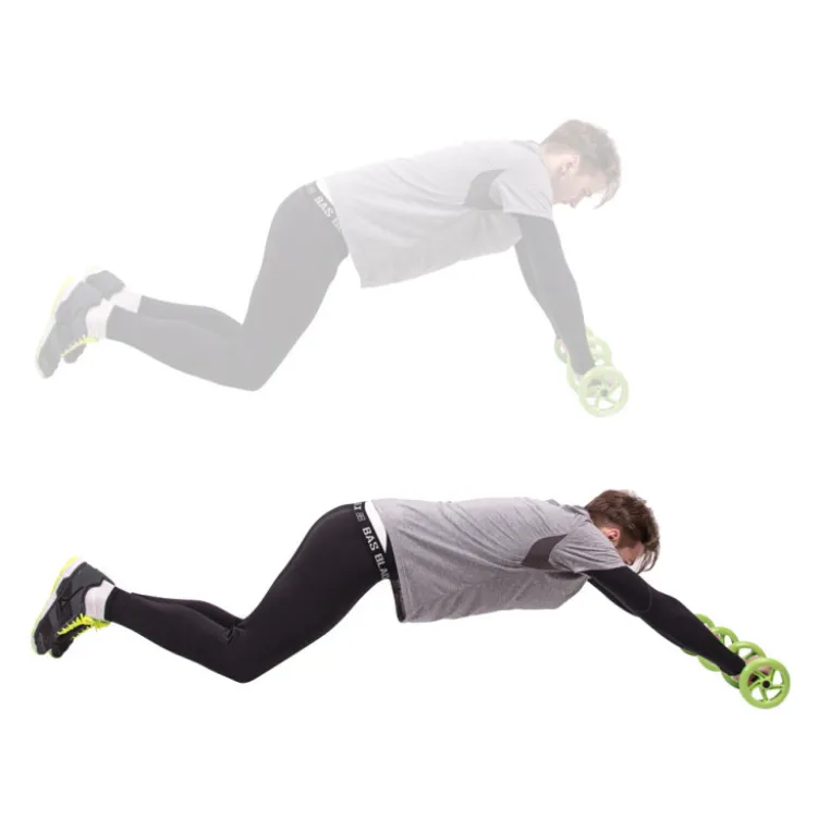 Paire de rouleaux double pour exercices d'abdominaux en homegym - surface anti glissement