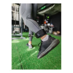 Paire de sangles de cheville pour renforcement musculaire adaptable sur poulie