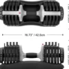 Paire d'haltères automatiques de 2,5 kg à 25 kg
