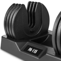 Paire d'haltères à charge réglable en fonte de 2,3 à 11,5 kg - Poignées antidérapantes