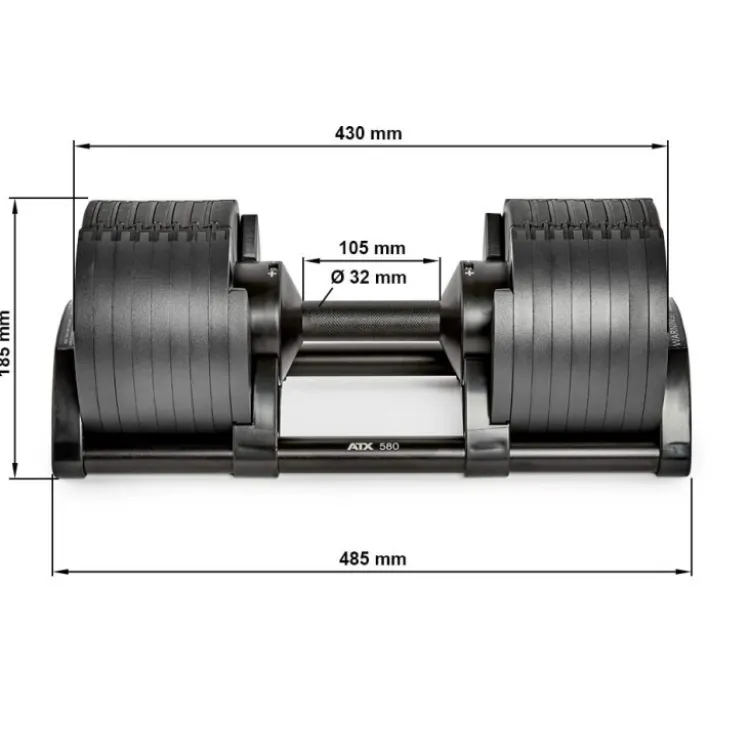 Paire d'haltères Nuobell à charge automatique - 2 à 36 kg