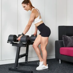 Paire d'haltères Nuobell compactes à charges réglables 2 à 20 kg de marque ATX