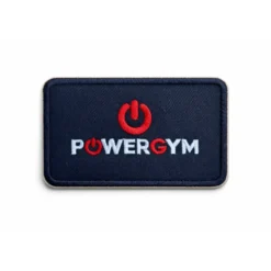 Patch décoratif velcro avec logo Powergym en broderie - 10 x 6,5 cm
