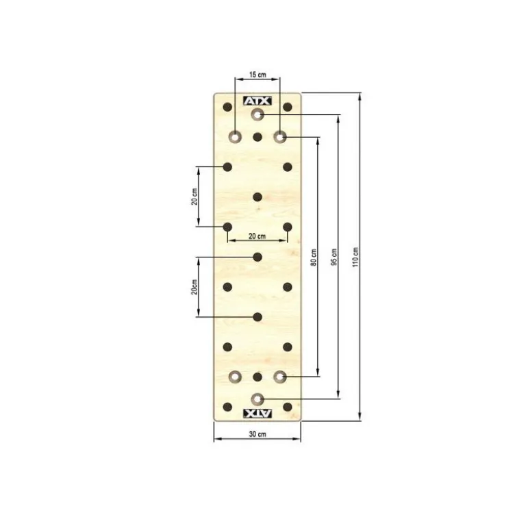 Peg board ATX fixable sur les plateformes rigs de cross-training