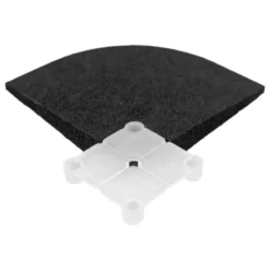 Pièce d'angle en caoutchouc pour assemblage facile de votre revêtement de sol sportif