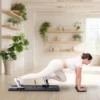 Pilates Reformer pliable avec bandes de résistance et poignées de pompes - Pilates à domicile