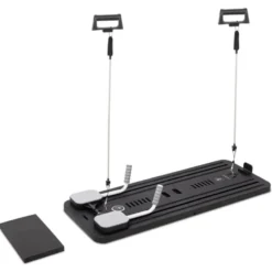 Pilates Reformer pliable avec bandes de résistance et poignées de pompes - Pilates à domicile