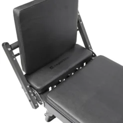 Pilates reformer pliable avec système de double résistance max 75 kg et planche de saut - Plateforme coulissante silencieuse