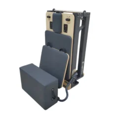 Pilates reformer pliable avec système de résistance à ressorts réglable jusqu'à 79 kg - Appuie-épaules amovibles