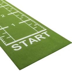 Piste en gazon synthétique vert 12 x 2 mètres avec marquage pour crosstraining et musculation