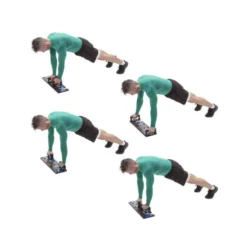 Planche de musculation pour training du haut du corps - Pompes avec 5 positions des mains