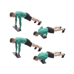 Planche de musculation pour training du haut du corps - Pompes avec 5 positions des mains