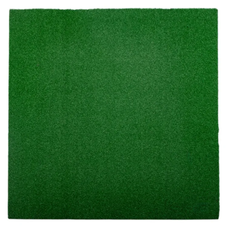 Plaque de sol en gazon synthétique pour espace de cross training et hyrox -100 x 100 x 2 cm