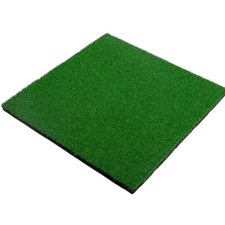 Plaque de sol en gazon synthétique pour espace de cross training et hyrox -100 x 100 x 2 cm