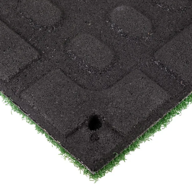 Plaque de sol en gazon synthétique pour espace de cross training et hyrox -100 x 100 x 2 cm