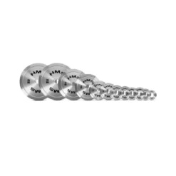 Plaques de poids 50mm de précision 0,25 à 25 kg en acier chromé pour salles de sport professionnelles - Écart de poids faible