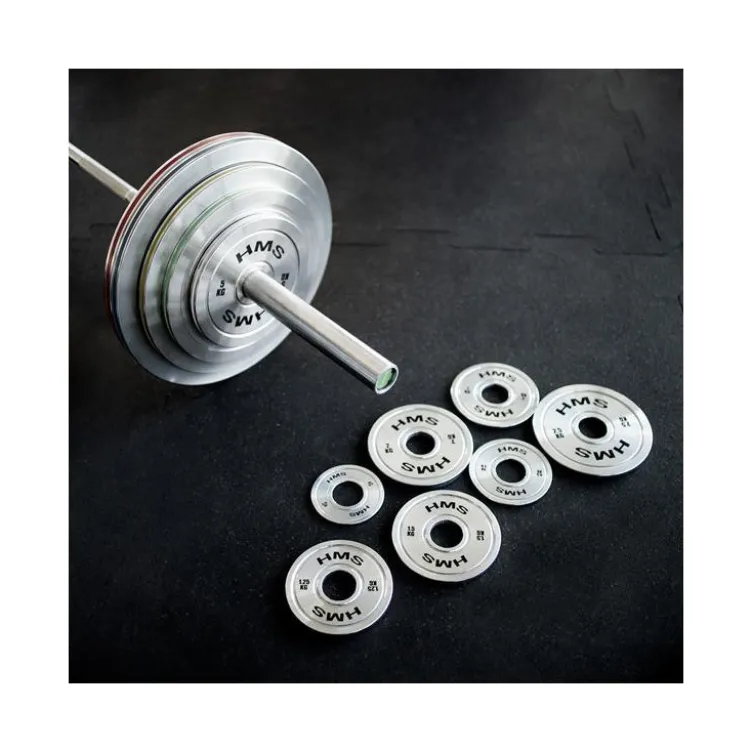 Plaques de poids 50mm de précision 0,25 à 25 kg en acier chromé pour salles de sport professionnelles - Écart de poids faible