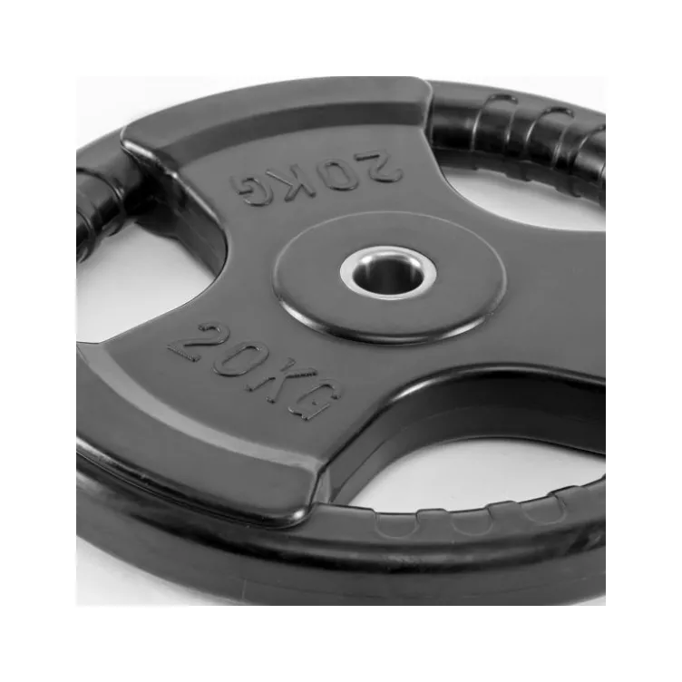 Plaques de poids taille standard avec revêtement caoutchouc 0,5 à 20 kg - Diamètre 30 mm